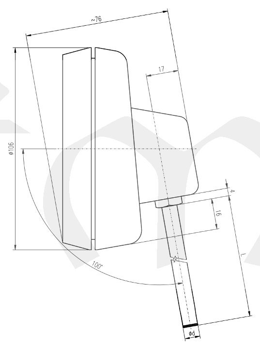 DTU -30+50°C/100mm