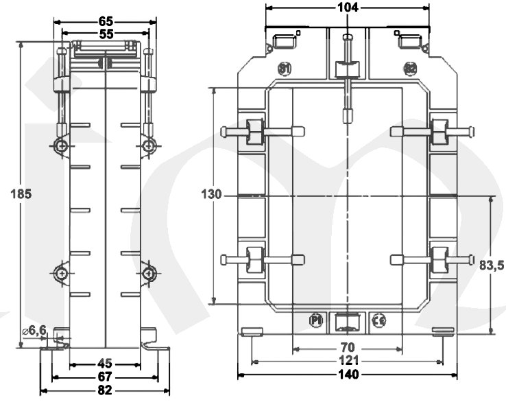 LCTB140/130V(45) 2500/5A; 20VA; 0,5%