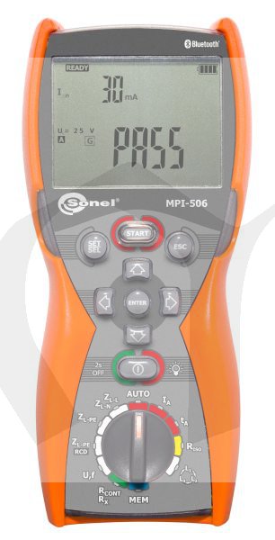 MPI506 - tester elektrických instalací