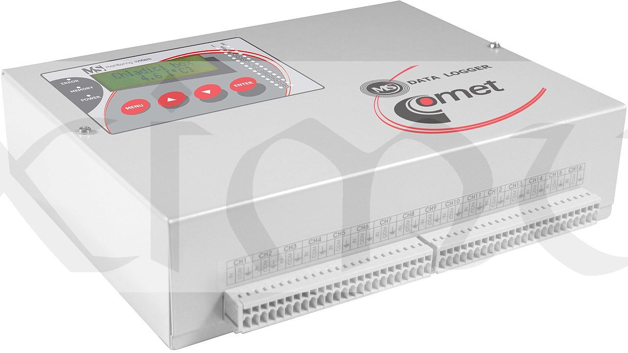 MS55D datalogger ústředna 16kan.