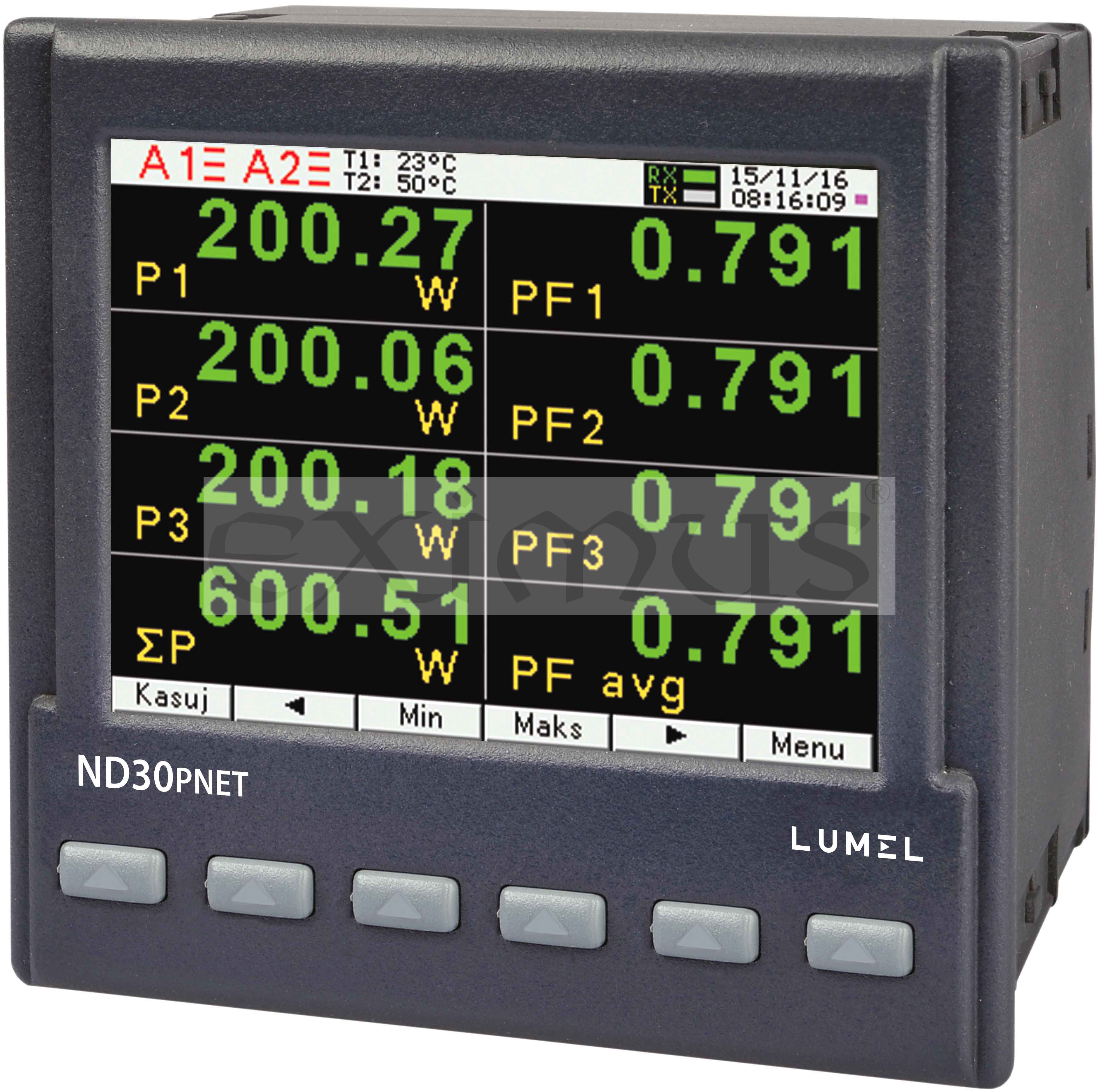 ND30PNET-11100M0, 2relé, RS485